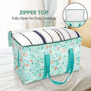 2 <b>Pack</b> 57 Gallon Extra <b>Large</b> Moving Bags XXL Heavy Duty Storage Bag with Strong Zipper Handle Jumbo Big Tote <b>Box</b> - Product Image 3