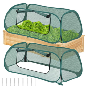 Pop Up Garden Rows Plant Cover Raised Garden Beds Plants Protector Insect Bird Barrier Plant <b>Net</b> Cage - Product Image 4