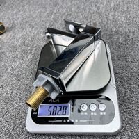 Robinet mitigeur de lavabo monotrou en alliage de zinc, finition or noir, pour eau froide, avec activation spirale, universel, vente en gros transfrontalière