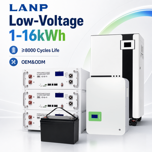 Low Voltage Split Lithium <b>Iron</b> Battery Cell Series 51.2V 3-15kWh CAN Hybrid Solar Home Energy Storage System Low-voltage Battery - Product Image 1