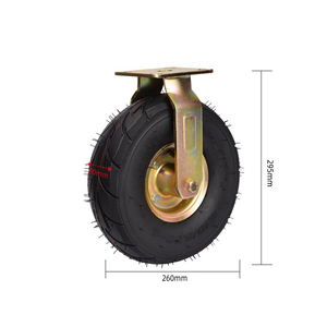 <span class=keywords><strong>Roue</strong></span> pneumatique rigide de 10 pouces (<span class=keywords><strong>260</strong></span> mm), roues pneumatiques, chariot industriel, roulettes fixes - Product Image 4