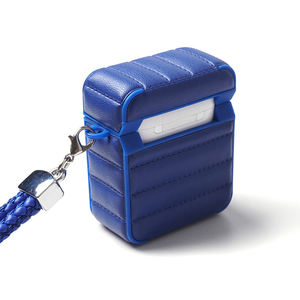 Funda de cuero de lujo para Airpods 2 Gen, funda protectora a prueba de golpes para auriculares Apple Airpods <span class=keywords><strong>Pro</strong></span> con correa para la muñeca - Product Image 2