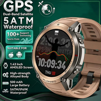 Reloj Inteligente GPS de 6 Satélites con Mapas Offline, Más de 170 Modos Deportivos, Altímetro, Monitoreo de Salud, Resistente al Agua 5ATM, Relojes Inteligentes