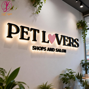 Letrero LED 3D Personalizado con Logotipo de Empresa, Letrero Retroiluminado, Letrero Luminoso de <span class=keywords><strong>Acero</strong></span> Inoxidable con <span class=keywords><strong>Letras</strong></span> 3D, Letrero con Logotipo LED para Tienda - Product Image 2