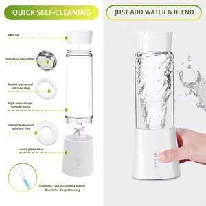 Vaso Mezclador de Smoothies Personalizado de Fábrica al por Mayor, Inalámbrico, Portátil, con USB, Material para Camping, Mini Licuadora - Product Image 4