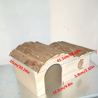 Accessoires en bois massif à vendre Maison pour hamster au design original et cachette pour cobaye Maison pour animaux de compagnie en bois à motif solide