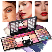 Palette de fards à paupières nacrés professionnels 88 couleurs, résistants à l'eau, pour le contouring du visage, le blush et l'illumination naturelle 3D