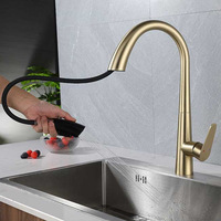 Robinet de cuisine extractible en acier inoxydable 304 avec cartouche céramique, eau chaude/froide, design télescopique et rotatif