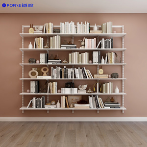 Grande étagère <span class=keywords><strong>murale</strong></span> de 2.4m de largeur, bibliothèques élégantes, espace de rangement pour bureau à domicile et <span class=keywords><strong>bibliothèque</strong></span> - Product Image 4