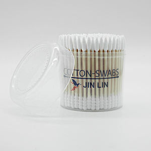 Hisopos de Algodón de Doble <span class=keywords><strong>Punta</strong></span> 100% Naturales y Degradables, Empaque Personalizable Disponible - Product Image 3