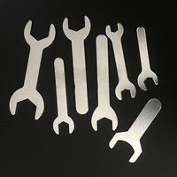 Clé jetable à bout unique plaqué Zinc, pièces, bon marché, en acier estampage