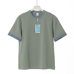 T-shirt Estiva Pesante 240G in Cotone Misto Solona a Doppia Faccia, Girocollo, Asciugatura Rapida, Moda Semplice, Unisex - Product Image 5