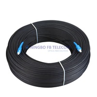 Kabel Drop Fiber Optik 1 Core Outdoor Indoor untuk Rumah SC/UPC-SC/UPC 2*3mm FTTH Grosir
