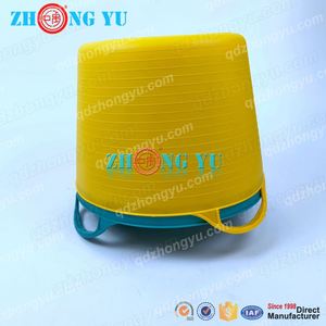 Zhongyu Flexi Tub Yellow Black PP 14-60L Household Storage Flexible Plastic <strong>Bucket</strong> for Garden <strong>Plaster</strong> Mixing - Product Image 5