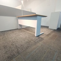 Bureau de direction Yeddkin - Bureau d'ordinateur moderne modulaire multifonction avec plateau en bois et pieds en fer robustes - Garantie 3 ans