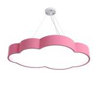 Lustre suspendu créatif pour plafond, lampe LED en forme de nuage blanc, intensité réglable, pour salle de classe de maternelle, centre commercial