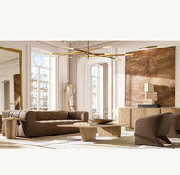 Modernes Handgefertigtes Holzrahmen-Sofa mit Samtbezug und Schwammfüllung Dreisitzer im Chesterfield-Stil für Apartments, Hotels und Wohnzimmer
