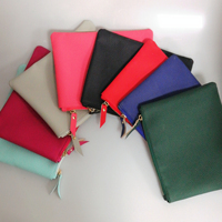 Sac à main en cuir à motif de litchi en imitation cuir, maquillage à plat personnalisé, sac à main élégant de dame à la mode, vente en gros à fermeture éclair en métal