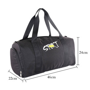 Bolsa Deportiva Resistente al Agua para Hombre, Estilo Americano, para Viajes y Turismo, con Compartimento para Zapatos, Personalizada, Negra, para Fútbol, Gimnasio y Deportes - Product Image 6