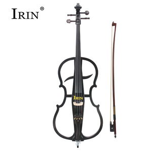Cello électronique professionnel IRIN haut de gamme 4/4 avec table en épicéa, dos et éclisses en érable, instrument à cordes de scène avec <span class=keywords><strong>bois</strong></span> du Brésil - Product Image 6