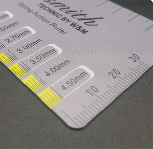 Règle de mesure de l'<span class=keywords><strong>action</strong></span> des cordes de guitare, règle de mesure de la hauteur des cordes en PVC, règle de nivellement des frettes de guitare, adaptée à la guitare, au basse, à la <span class=keywords><strong>mandoline</strong></span>, au banjo - Product Image 4