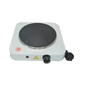 Electric Cooking Stove Solid Hotplate Hot Selling 1500W Single Burner Electric Cooking Stove White Metal Logo Power