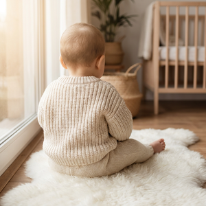 Set di Abbigliamento Personalizzato per Neonati, Completo in Maglia per Bambini e Bambine, Outfit Invernale a Maniche Lunghe, Tutina per Neonati - Product Image 4