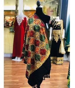 Premium Embroidered Viscose Digital Print Shawl Long Fringe Traditional Winter Scarf Soft Warm Breathable Comfortable Fashion - Product Image 1