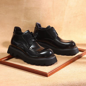 Bottes de cheville rétro pour homme 2025, style chevalier, marron, avec semelles épaisses et douces, pour printemps, automne/hiver, modèles de bottes longues - Product Image 4