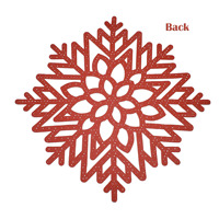 Ychon flocons de neige tapis de table en PVC antidérapant imperméable à l'huile compagnon de table lavable napperon lavable pour tapis de décoration de mariage