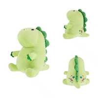 Boneka Dinosaurus Raksasa Kustom Personal, Mainan Dino Hijau Lucu Besar 8 inci untuk Anak, Bantal Plushie Lembut