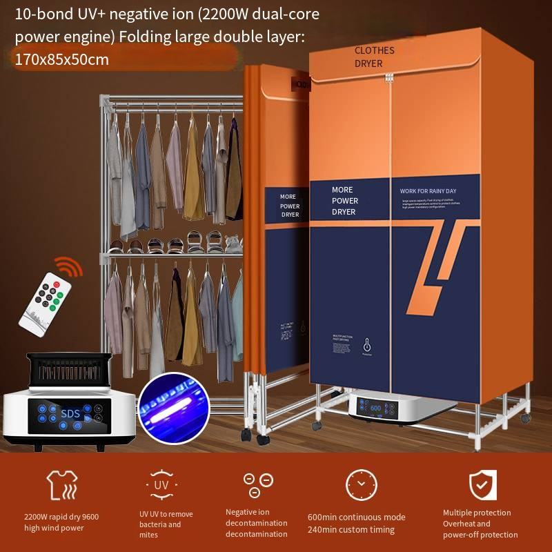 Orange 10-key fold large double layer