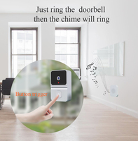 Sonnette WiFi Tuya avec vision nocturne 480P, commande vocale à distance et interphone audio bidirectionnel
