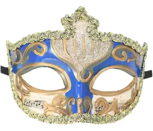 威尼斯半面公主面具高档手工万圣节化妆舞会面具皇家眼罩古董