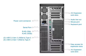 D.<span class=keywords><strong>ell</strong></span> Precision T7920 Tower Estación de trabajo de escritorio Soporte para computadora Estación de trabajo de oficina de escritorio - Product Image 6