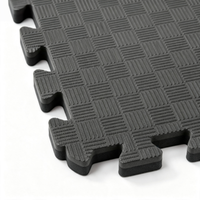 Tapete de Espuma EVA de 100x100cm, Tapete de Rompecabezas de Cinco Líneas, Antideslizante, Impermeable, Losetas de Espuma Entrelazadas para Gimnasio, Venta al Por Mayor de Fábrica