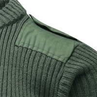 Pull-over unisexe d'hiver Huaweina WorkUni-878 pour agent de sécurité, bleu marine, vert olive, avec coutures invisibles