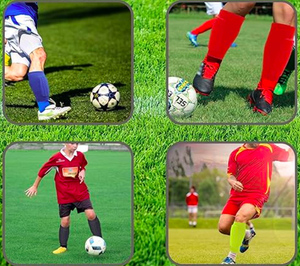 Protector de Espinilla Corto de Fútbol para Niños, Diseño Antideslizante, Protección Integral, Spandex y Nailon, Panal de Abeja - Product Image 6