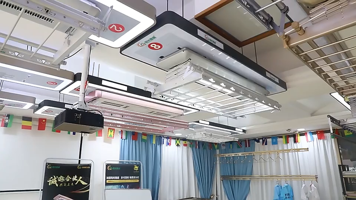 Smart Electric Automatic Laundry Drying Rack with Retractable Clothesline  Wall-mounted or Ceiling Lift for Indoor Balcony Use