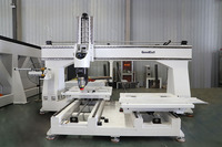 Machine de routeur CNC industrielle robuste à 5 axes Double Table 5 axes fraiseuses CNC pour moule à bois EPS