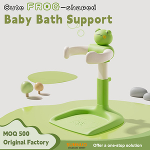 Supporto <span class=keywords><strong>per</strong></span> il bagnetto a forma di rana, regolabile in altezza, base antiscivolo, ausilio <span class=keywords><strong>per</strong></span> il bagnetto dei neonati e dei bambini piccoli - Product Image 1