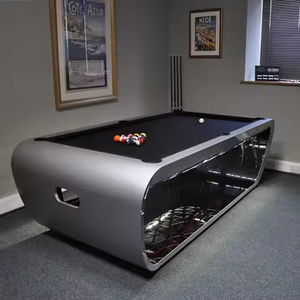 Mesa de Billar Moderna de Lujo Personalizada de 7, 8 y 9 pies en Venta para Familias, Clubes y Villas, de Madera Maciza con Pizarra, Modelo E-PT-082105, 9' Moderna - Product Image 4