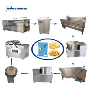 Small Scale Potato Chips processing equipment manufacturing plant whole production line of crispy potato slices