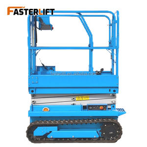 Plataforma Elevadora Móvil Eléctrica sobre Orugas de 8m, 10m, 12m, 14m, con Capacidad de Carga de 130kg, Elevador de Tijera de Acero Aleado - Product Image 6