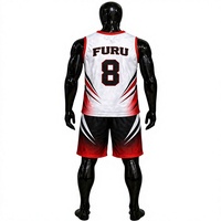 Ensemble Maillot et Short de Basketball Personnalisé Respirant Col en V Taille Élastique Polyester/Coton Motif Uni 180g Kit Sportif pour
