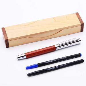 Stylo à roulettes en bois de rose, 1 pièce, avec boîte en bois élégante, Compatible avec l'<span class=keywords><strong>allemagne</strong></span> meuleuse, recharge, parfait pour les cadeaux - Product Image 3