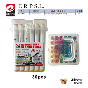 Erpsl Doppelseitiger Marker 36 Stück Tubenpackung Kunstbedarf - Product Image 1