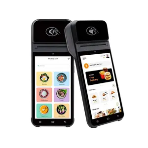 Etiket etiket yazıcı 5.5 okuyucu ile kablosuz mavi-diş Nfc kart inç dokunmatik ekran el Android Pos cihazı