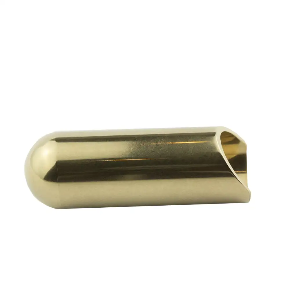 Cnc Gefreesd Roestvrij Staal Messing Cilinder Gitaar Buis Glijbaan Elektrische Bas Tone Bar Accessoire