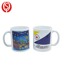 Meilleures ventes de tasses à café en céramique et porcelaine avec poignée et sublimation en couleur sur fond brillant